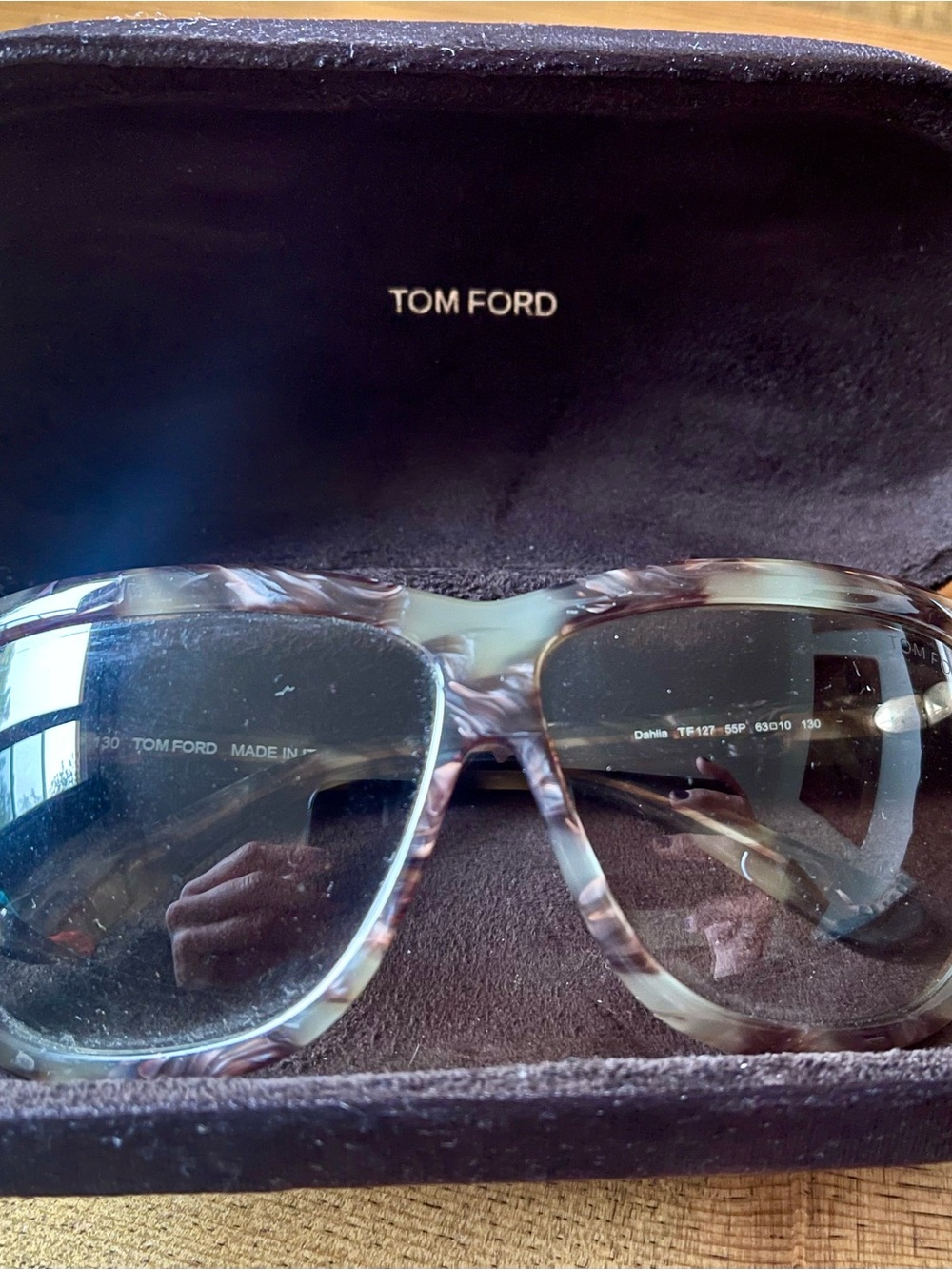 Tom Ford Black Velvet Sunglasses Case